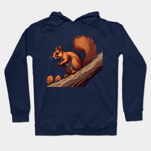 squirrel holding a nut Hoodie